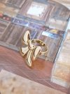 ring 18,30mm gold stainless steel