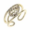 gold ring 18,60mm. gold-plated engagement xuping