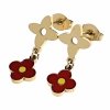 gold earrings made of stainless steel