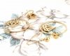 gold earrings made of stainless steel