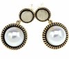 gold plated earrings with exclusive cubic zirconia