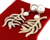 gold earrings made of stainless steel