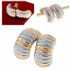 exclusive swarovski gold-plated earrings