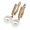 exclusive swarovski gold-plated earrings