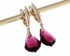 exclusive swarovski gold-plated earrings