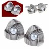 gold earrings made of stainless steel