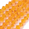 Glass beads faceted strands