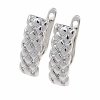 gold plated earrings with exclusive cubic zirconia