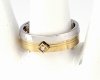 ring 19,00mm gold stainless steel