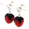 gold plated earrings with exclusive cubic zirconia