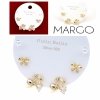 gold plated earrings with exclusive cubic zirconia