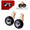 exclusive swarovski gold-plated earrings