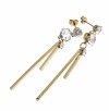 gold earrings made of stainless steel