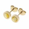 gold earrings made of stainless steel