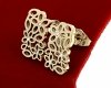gold earrings made of stainless steel