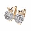 exclusive swarovski gold-plated earrings