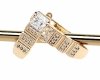 exclusive swarovski gold-plated earrings