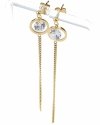 gold earrings made of stainless steel