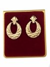 gold earrings made of stainless steel