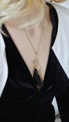 GOLD CHAIN NECKLACE celebrity STAINLESS STEEL
