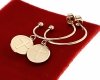 gold earrings made of stainless steel