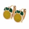 exclusive swarovski gold-plated earrings