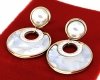 gold earrings made of stainless steel