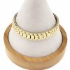 gold bracelet for a gold-plated leg