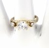 gold ring 18,60mm. gold-plated engagement xuping