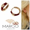 gold plated earrings with exclusive cubic zirconia