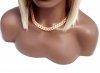 Gold chain acrylic necklace