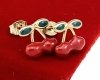 gold earrings made of stainless steel