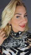 gold earrings made of stainless steel