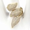 gold ring 17,00mm. gold-plated engagement xuping