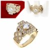 gold ring 18,60mm. gold-plated engagement xuping