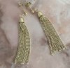 gold earrings made of stainless steel
