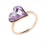 gold ring 17,00mm. gold-plated engagement xuping