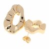 gold plated earrings with exclusive cubic zirconia