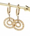 gold earrings made of stainless steel