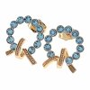 exclusive swarovski gold-plated earrings