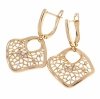 exclusive swarovski gold-plated earrings