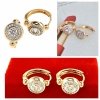 exclusive swarovski gold-plated earrings