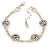 BRACELET GOLD CELEBRITY STAINLESS STEEL