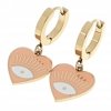 gold earrings made of stainless steel