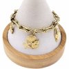 BRACELET GOLD CELEBRITY STAINLESS STEEL