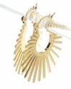 gold earrings made of stainless steel