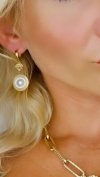 gold earrings made of stainless steel