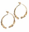 gold plated earrings with exclusive cubic zirconia