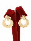 gold earrings made of stainless steel