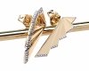 exclusive swarovski gold-plated earrings